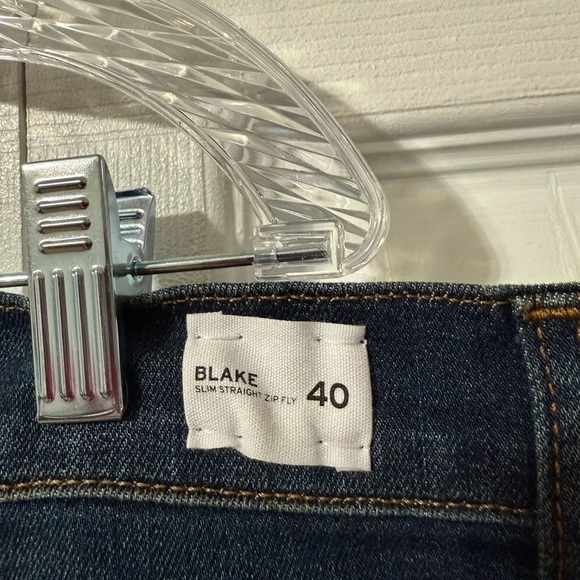 Hudson Men’s Blake Hatch Medium Wash Slim Straight waist 40 x 34 NWT Blue Jeans - Picture 12 of 15